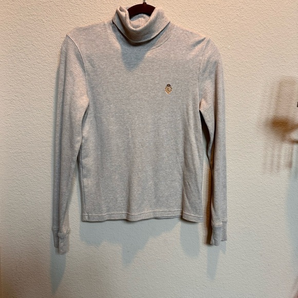 Gray Turtleneck Long Sleeve Top - Picture 1 of 5